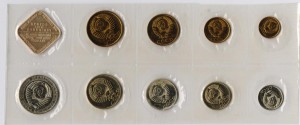 годовой набор 1988г. с жетоном МД (мягкий)