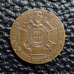 Медаль 1814-1815гг. Княжество Гессен-Кассель- 1821 год.