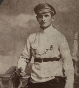 Чекист с наганом и знаком, Гражданская война