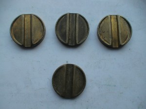 Четыре советских жетона.
