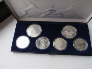 Олимпиада-80 серебро в синих коробках UNC