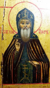 Икона Святой благоверный князь Олег Брянский. Именник.