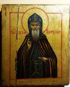 Икона Святой благоверный князь Олег Брянский. Именник.