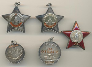 Комплект с ДУБЛИКАТНЫМИ боевыми Славами и Отвагой + прицеп н