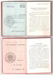 Документы на сотрудника Наркомата Госбезопасности