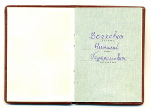 ОВ 2 ст. № 940065 на доке на лётчика наблюдателя (7169)