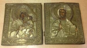 2 иконы Иверская и Спас