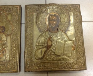 2 иконы Иверская и Спас