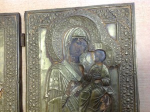 2 иконы Иверская и Спас