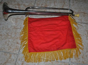 ПИОНЕРСКИЙ горн с вымпелом и БАРАБАН