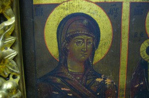 Икона четырехчастная в киоте