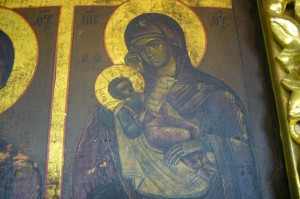 Икона четырехчастная в киоте