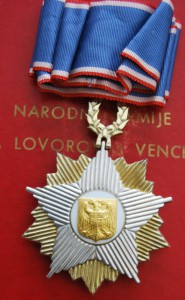 СЕРБИЯ орден Сербского Флага 3 ст МИЛОШЕВИЧ