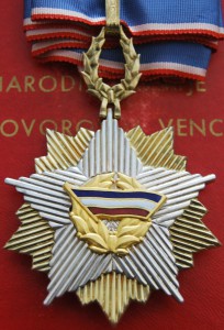 СЕРБИЯ орден Сербского Флага 3 ст МИЛОШЕВИЧ