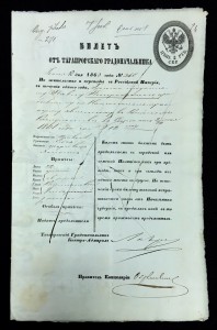13-ть паспортов на ИНОСТРАНЦЕВ!!! 1860-ые годы!! Здоровые!!!