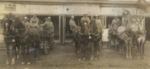 Пожарники - боевой расчет, 20 -гг, кони, люди