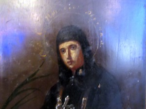 Икона Св. мученик Александр Кипрский и Св. Евдокия.