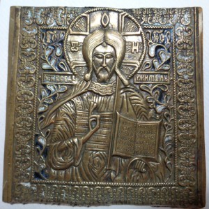 Бронзовая иконка-Вседержитель.