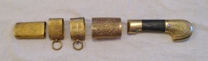 Эфес и прибор ножен офицерской казачки обр.1913г.