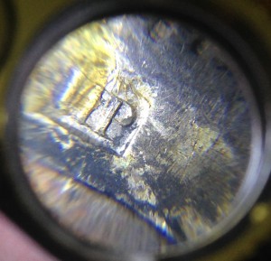 Клеймо с гербом Перми на окладе иконы Неопалимая Купина?