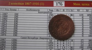 2 коп. 1867 год R1