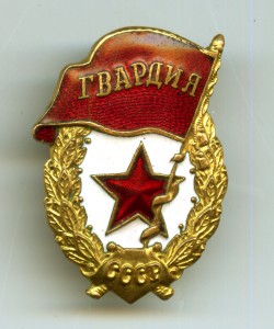 Знак Гвардия тип 8.6 по Б.Айрапетяну