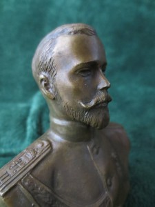 Бюст Императора Николая II. Бронза.
