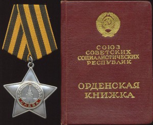 Орден СЛАВЫ 3 ст. №658859 на орденской