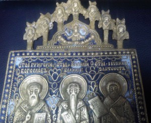 иниерессная ..Трое СВЯТЫХ.. эмаль