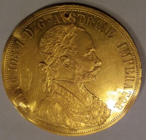 4 дуката 1911 года, Австро-Венгрия, золото, цена