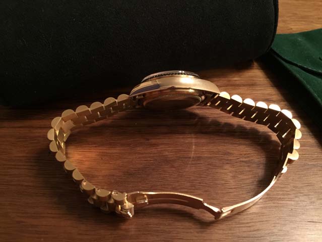 золотые Rolex Day-Date President Champagne 36mm Yellow Gold