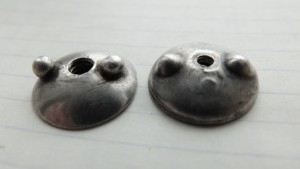 2 серебряных закрутки к знакам
