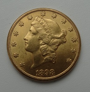20 долларов США 1898 год