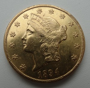 20 долларов США 1894 год