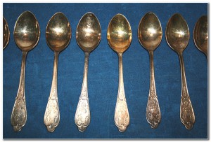 Ложки десертные мельхиор 8 шт.