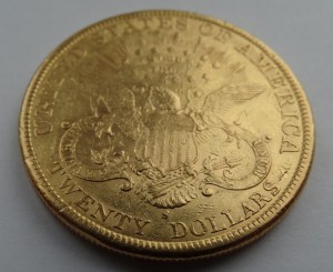 20 долларов США 1899 год,золото