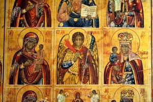 Икона ДЕВЯТИЧАСТНИК Св.Михаил,обр.Богоматери.