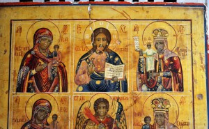 Икона ДЕВЯТИЧАСТНИК Св.Михаил,обр.Богоматери.
