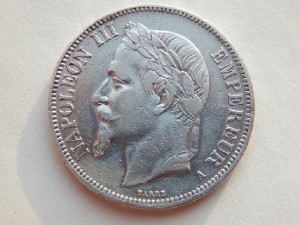 5 Франков 1868 Наполеон 3 Франция
