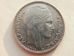 20 франков Франция 1933, 1938