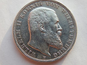 3 марки 1908 Вюртемберг