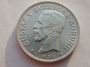 2 кроны Швеция 1936