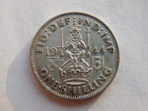 1 шиллинг 1944 Англия