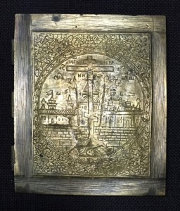 Здоровенная створка от складня. Богородица.