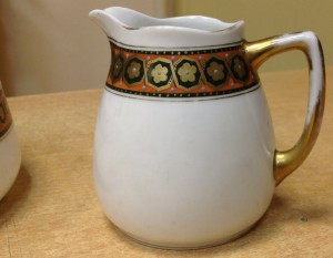 Сливочник и сухарница Гарднеръ