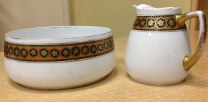Сливочник и сухарница Гарднеръ