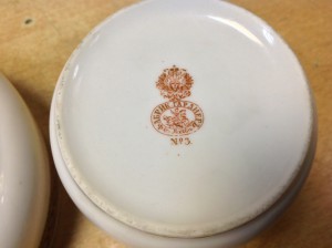 Сливочник и сухарница Гарднеръ