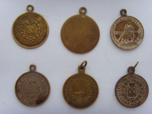 6 ЖЕТОНОВ БРОНЗА (200 лет СПб и др.)
