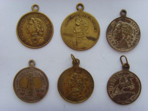 6 ЖЕТОНОВ БРОНЗА (200 лет СПб и др.)