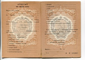 Аттестат о среднем образовании-чистый